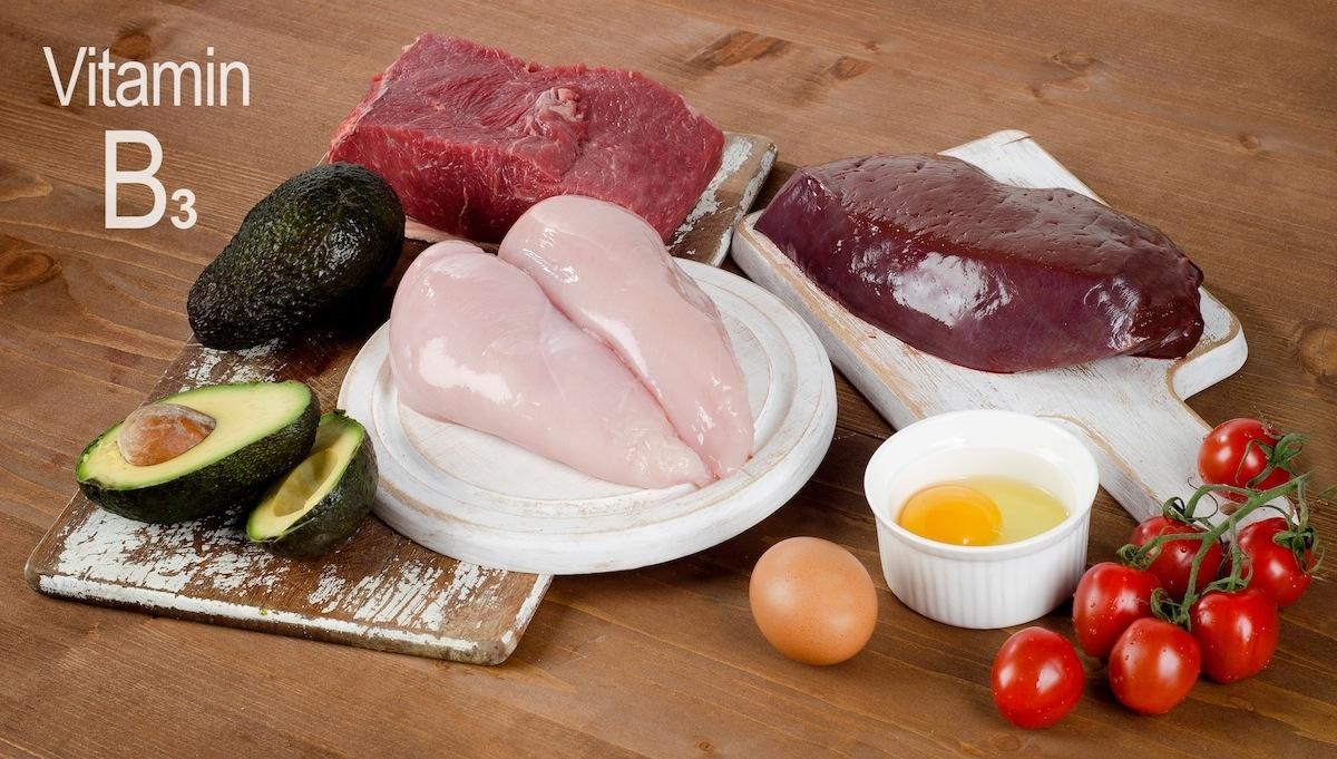 мясо и другие продукты, богатые витамином B3